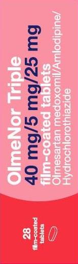 Olmenor Triple 40/5/25mg